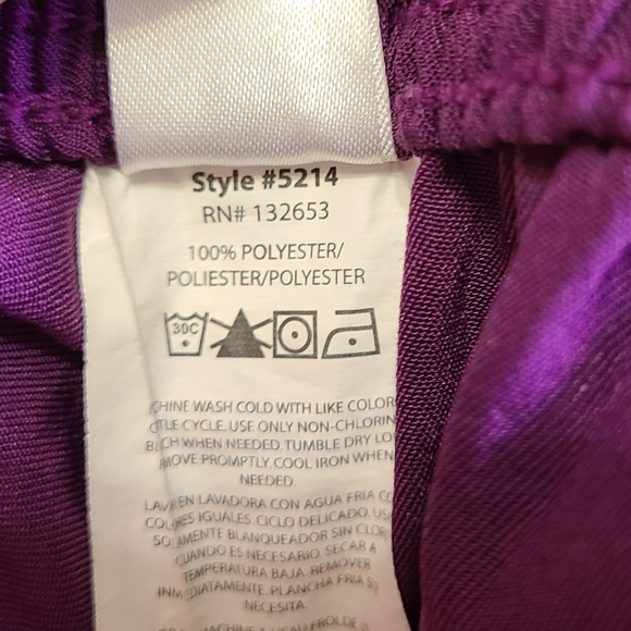 Spread Good Cheer Woman's Scrub Pants, Size: Small Color: Purple - Picture 5 of 12